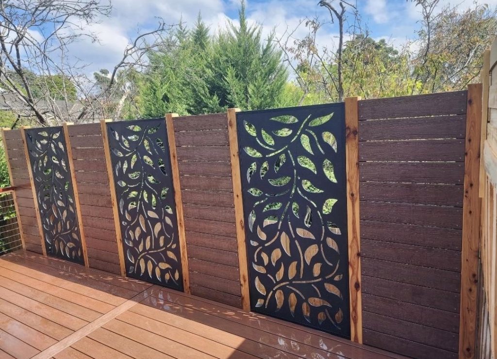 Stylish Privacy Screens and Fencing Built By DMH Construction Co.