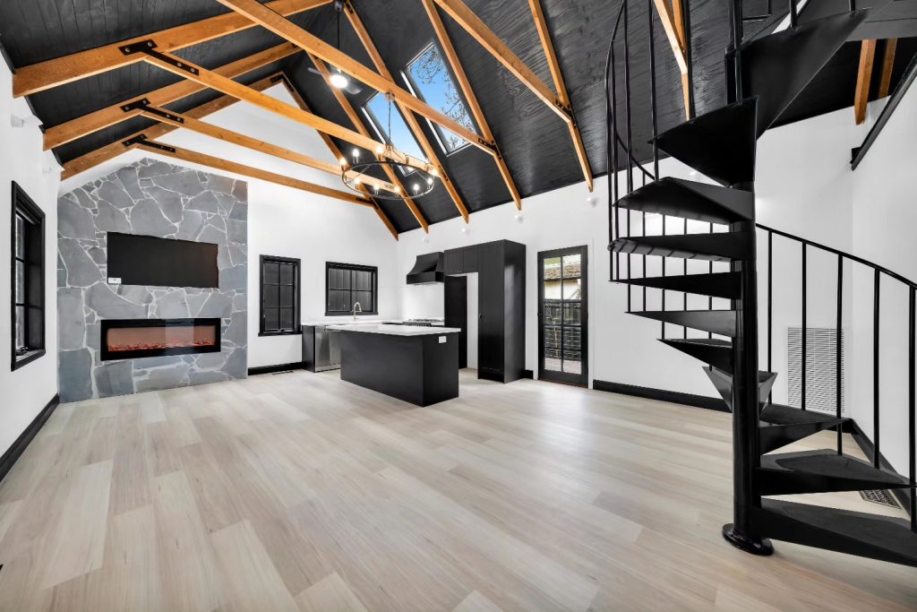 Modern and Clean Kitchen, Living Space in Melbourne Constructed by DMH Construction Co.